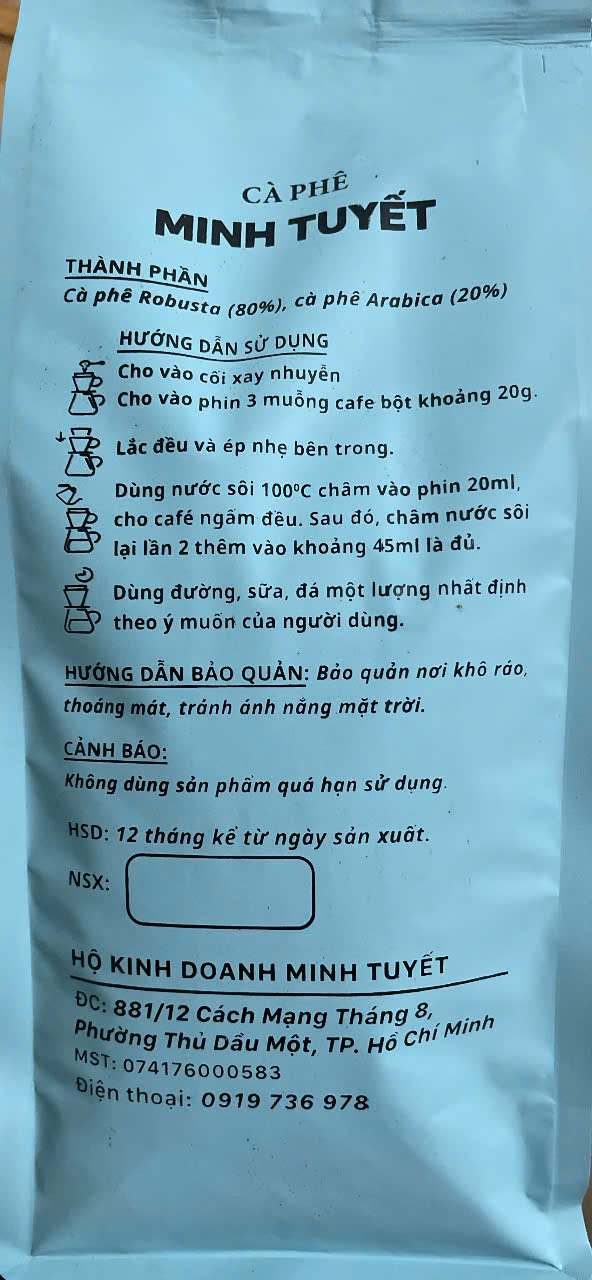 Mặt sau xanh